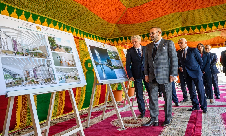 S.M. le Roi lance à Rabat la construction du nouvel hôpital «Ibn Sina», un projet futuriste de plus de mille lits