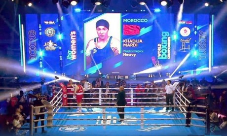 Boxe : Khadija El Mardi vice-championne du Monde des poids lourds
