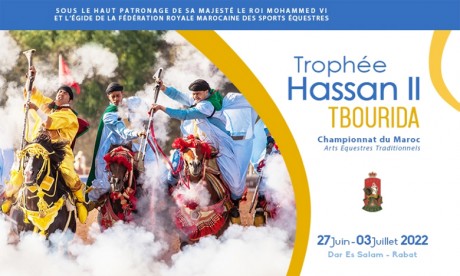 Trophée Hassan II Tbourida : la 21e édition du Championnat des arts équestres traditionnels prévue du 27 juin au 3 juillet
