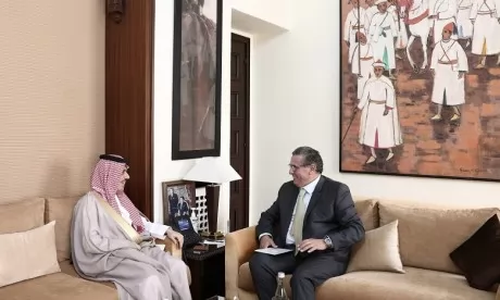 Akhannouch reçoit le ministre des Affaires étrangères saoudien