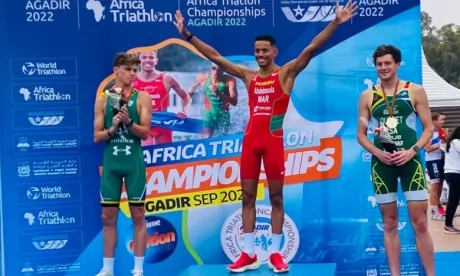 Triathlon : le Marocain Jawad Abdelmoula remporte le Championnat d’Afrique