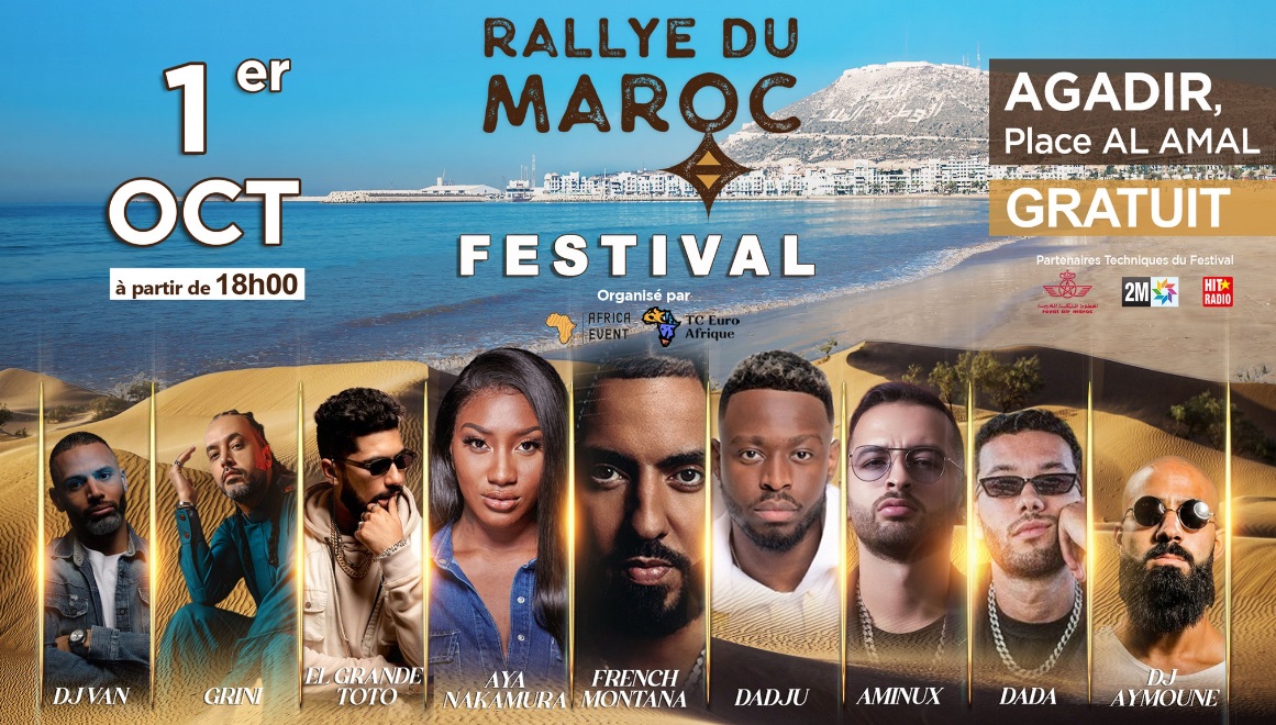 French Montana, Aya Nakamura et Dadju à l’affiche du Festival Rallye du Maroc