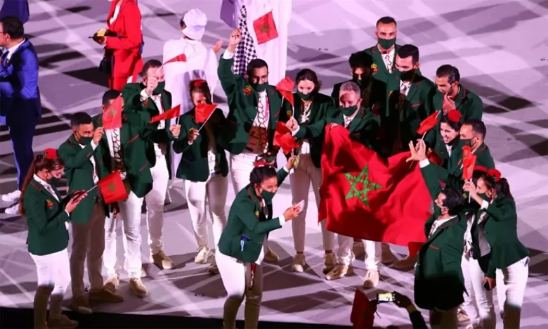 La délégation marocaine lors des derniers Jeux olympiques à Tokyo.