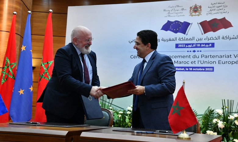 Le Maroc premier pays à signer un partenariat vert avec l'UE  