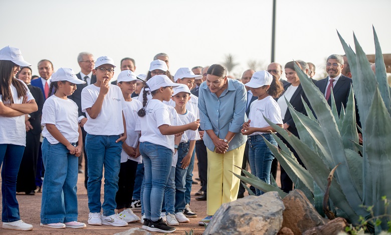 S.A.R. la Princesse Lalla Hasnaa inaugure à Marrakech le Parc de l’Oliveraie de "Ghabat Chabab"