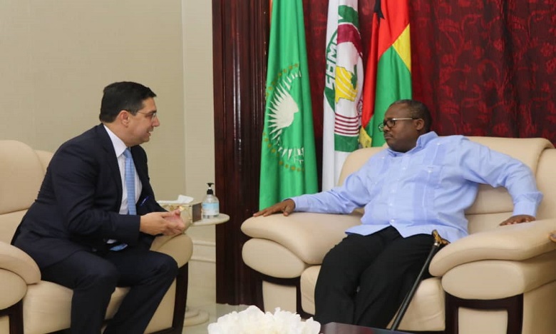 Nasser Bourita, Émissaire de S.M. le Roi, reçu en audience par le Président de la Guinée-Bissau