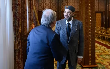 S.M. le Roi reçoit António Guterres, secrétaire général des Nations Unies