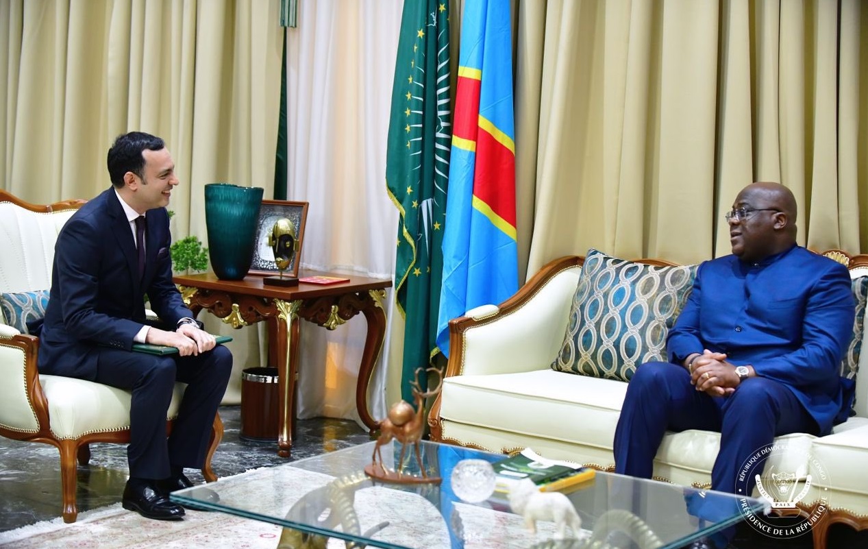 Le président de la RDC reçoit Younes Sekkouri porteur d'un message de S.M. le Roi