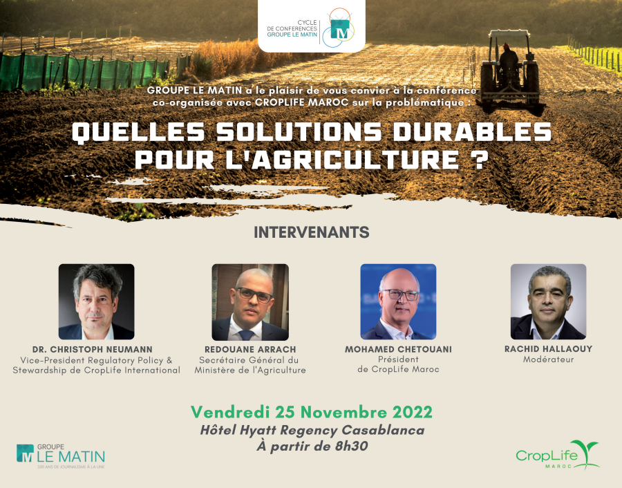 CropLife Maroc fait le focus sur les solutions durables pour l’agriculture  