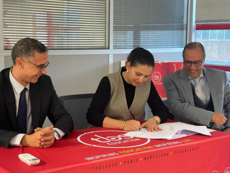 Signature de la convention entre TBS Casablanca Business School et Sitel Maroc