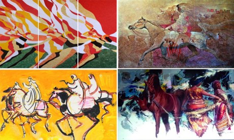 Le cheval à travers la créativité de 65 peintres et ateliers d’art