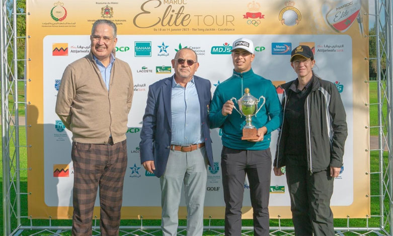 Golf : Othmane Raouzi remporte la première étape du Maroc Elite Tour 2023