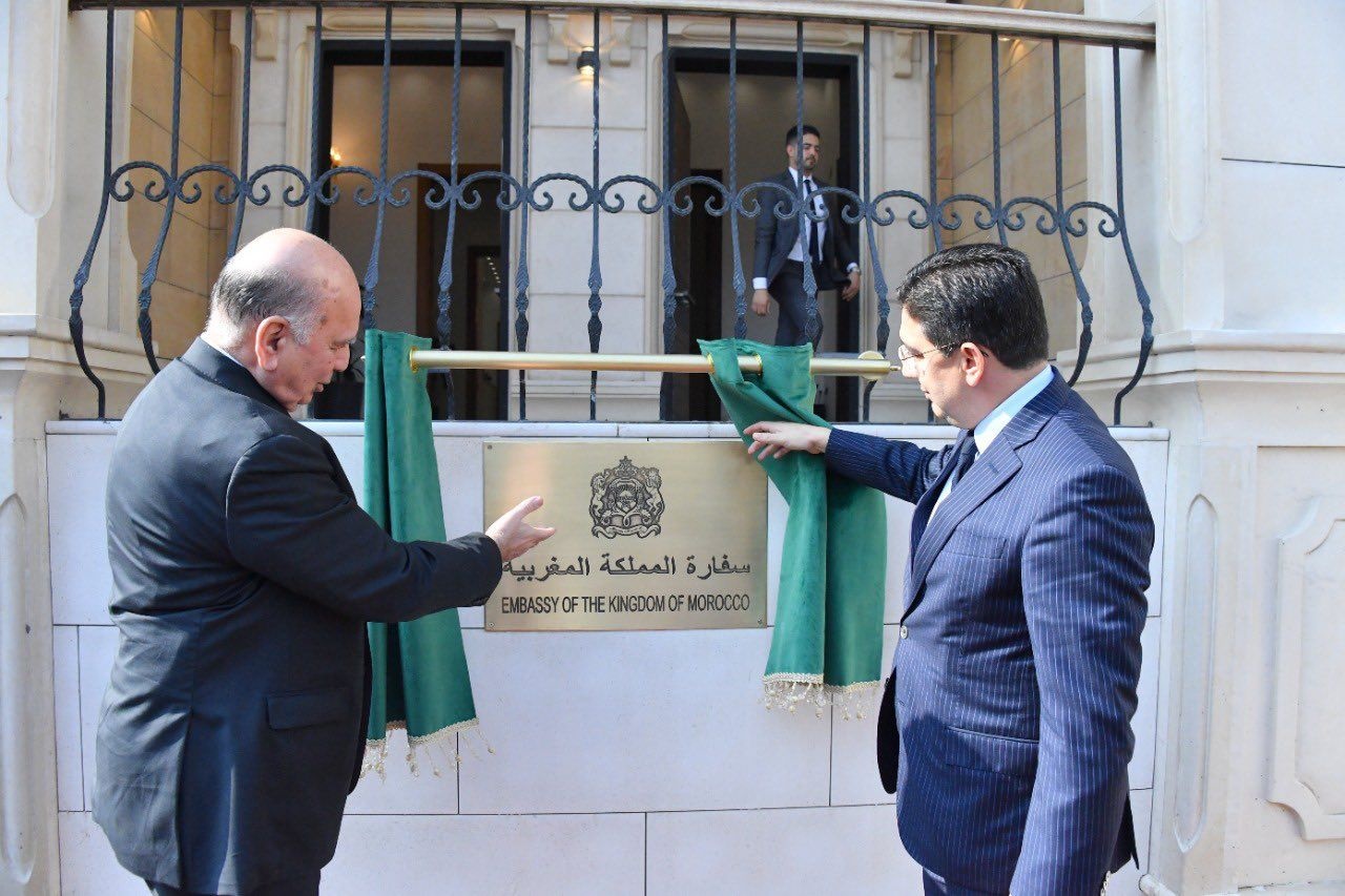 Nasser Bourita inaugure l'ambassade du Maroc à Bagdad