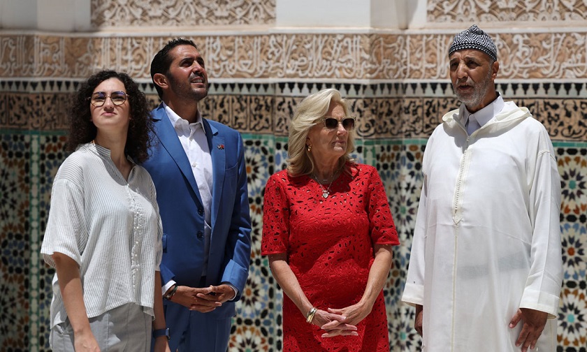 Jill Biden visite la Médersa Ben Youssef à Marrakech  