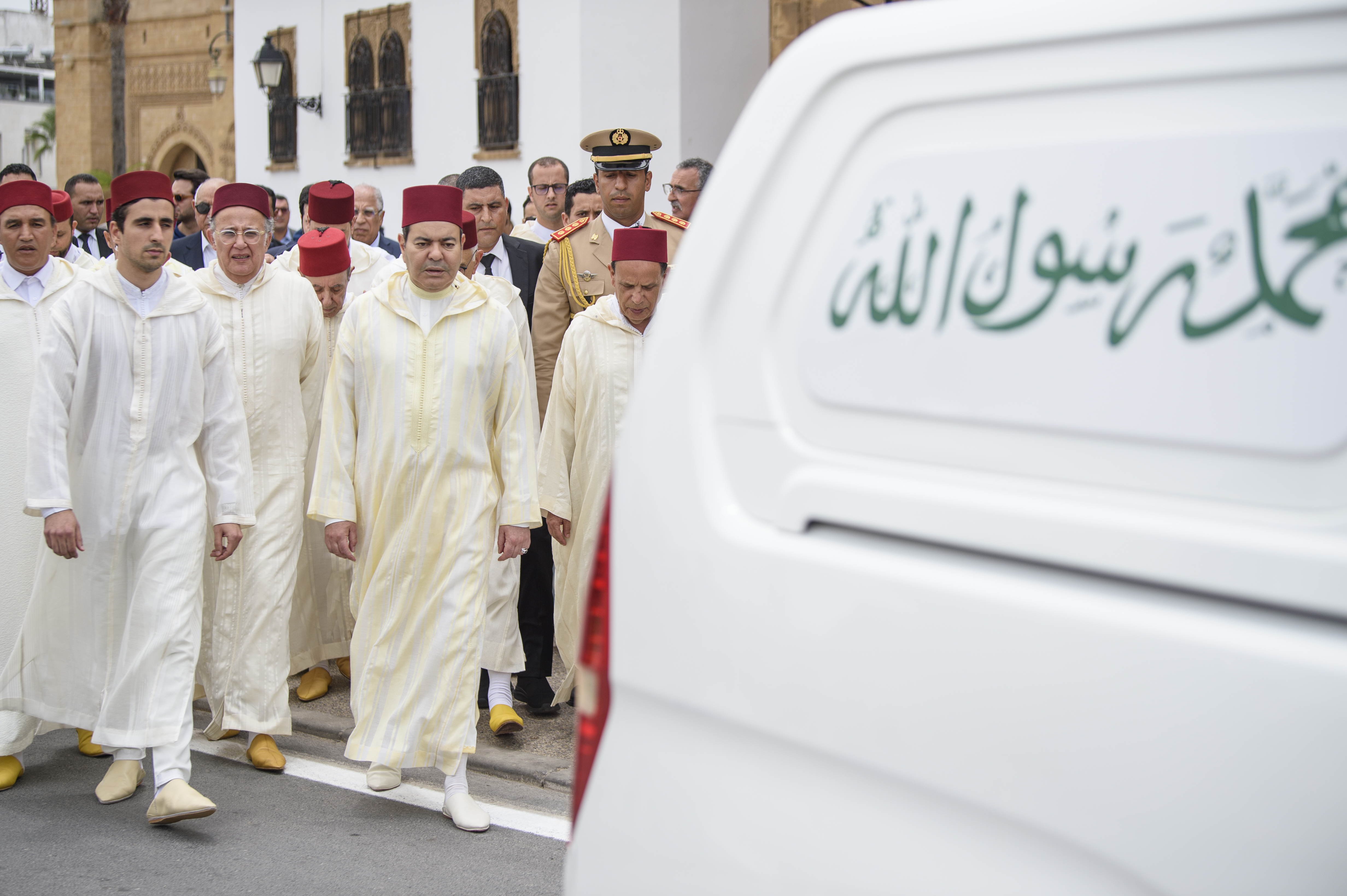 Funérailles de feu Mohamed Moatassim en présence de S.A.R. le Prince Moulay Rachid