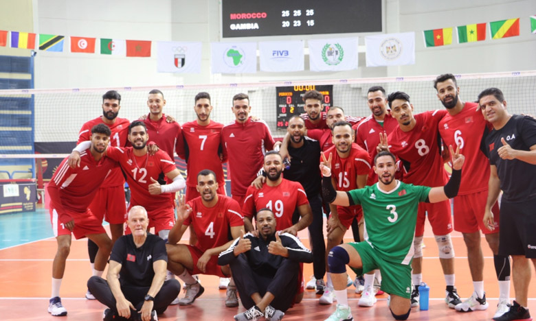 CAN 2023 de volleyball : intraitable en phase de poules, le Maroc défie le Mali en huitièmes