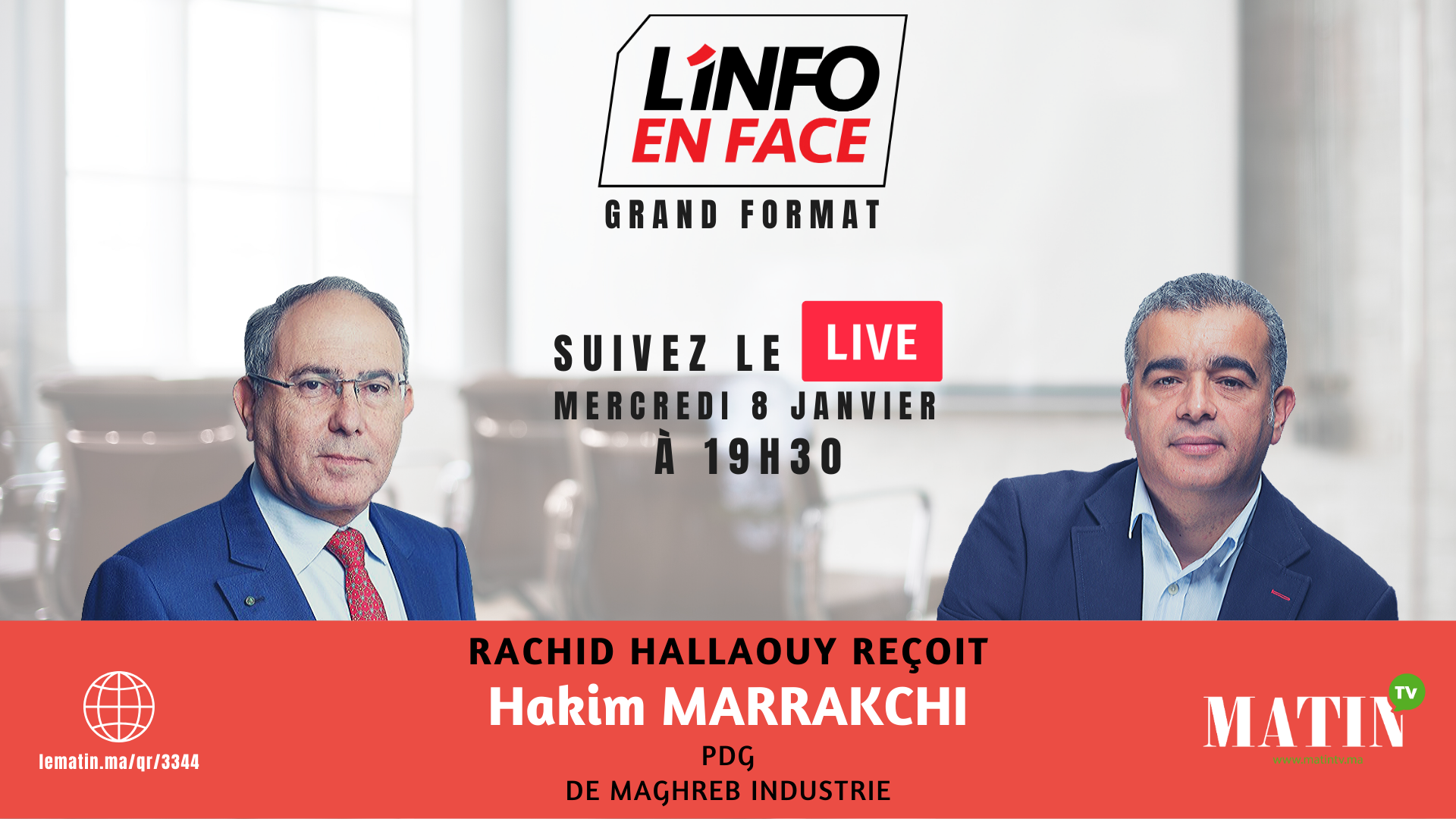 Live : L'Info en Face avec Hakim Marrakchi 