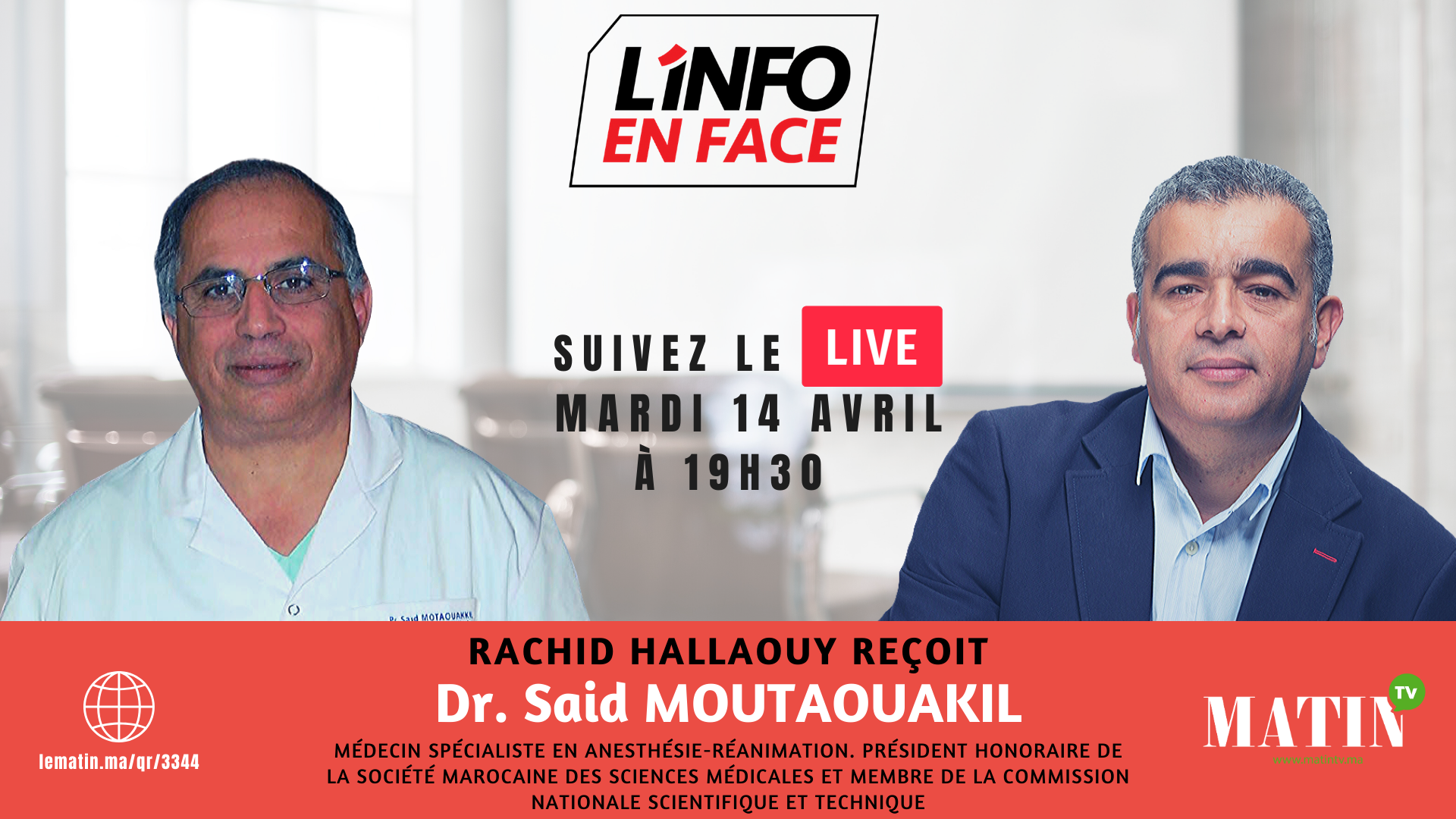 Live : L'Info en Face avec Said Moutaouakil