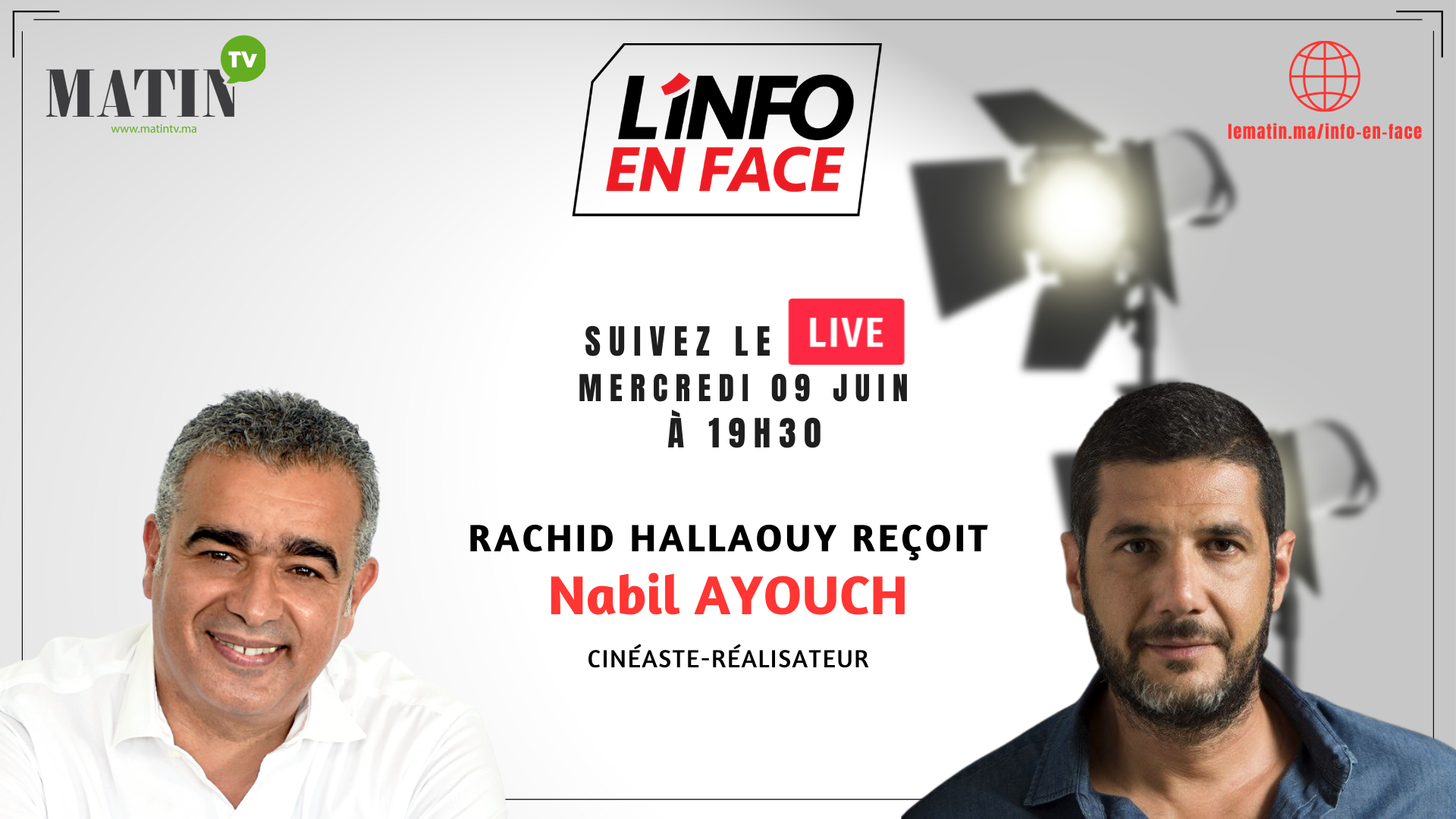 Live : L'Info en Face avec Nabil Ayouch